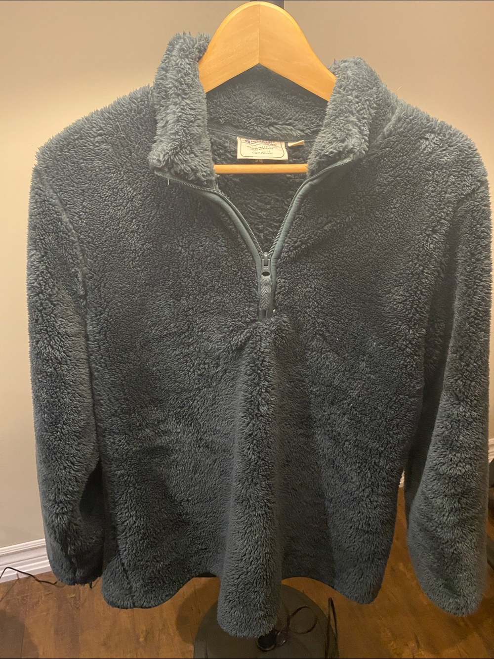 Plush Quarter-Zip Fleece Pullover - Dark Green